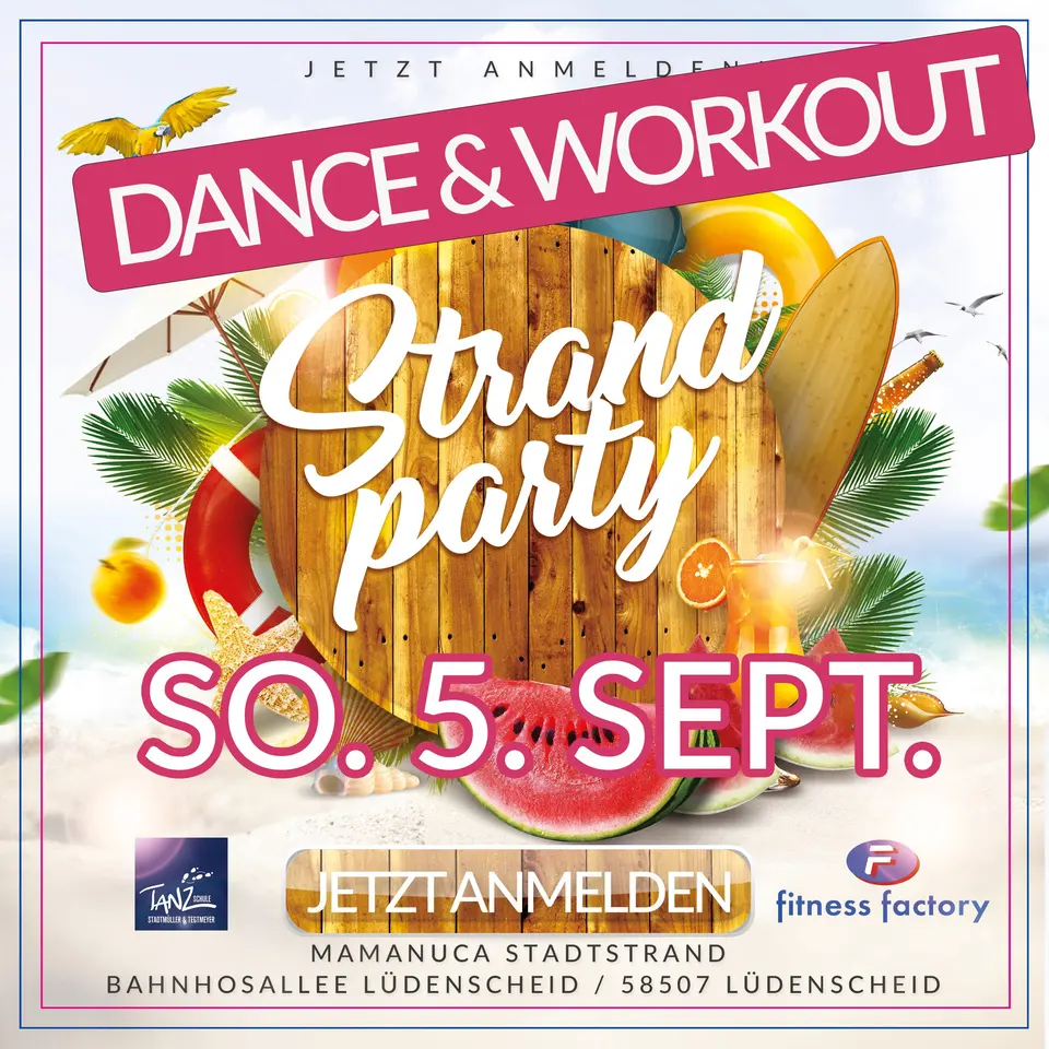 Strandparty am kommenden Sonntag – 5. Sept. ab 10 Uhr