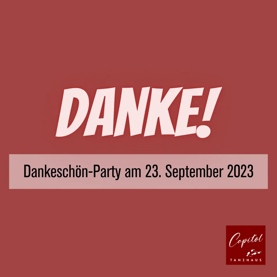 Dankeschön-Party am 23.9.2023