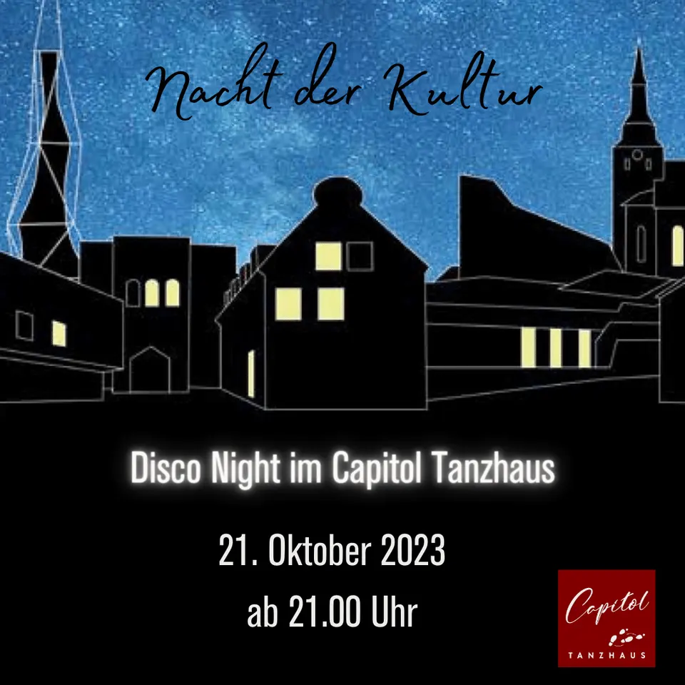 Disco Night am 21.10.2023 ab 21 Uhr