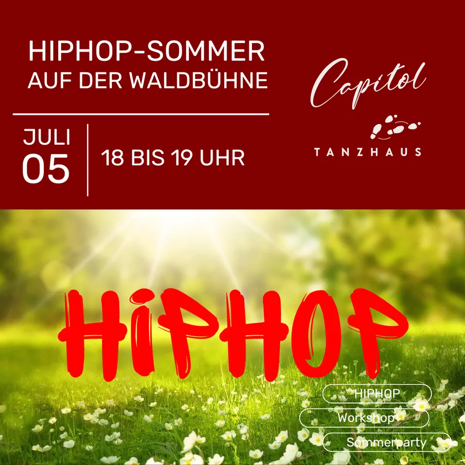 HIPHOP-Sommerworkshop 5.7.2024, 18-19 Uhr