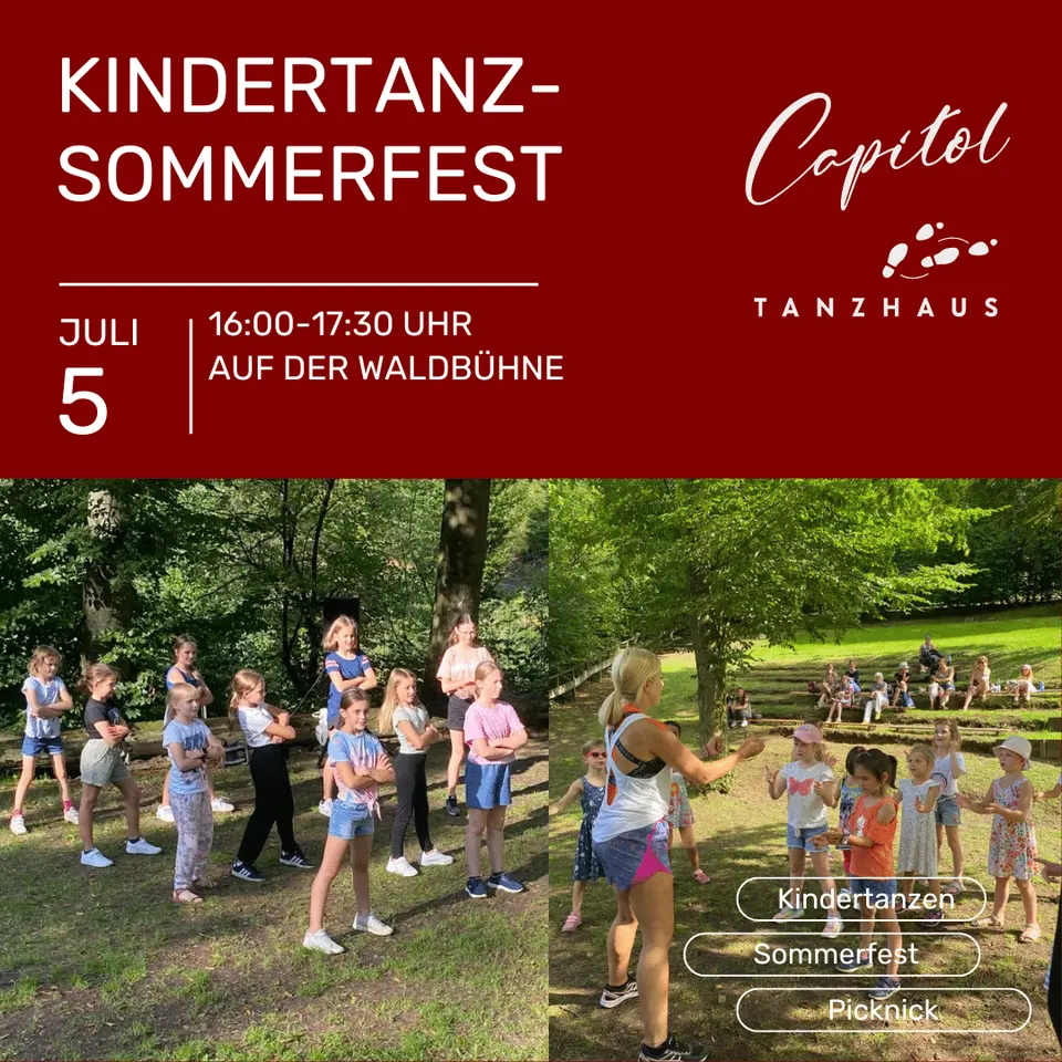 Kindertanz-Sommerfest am 5. Juli 2024