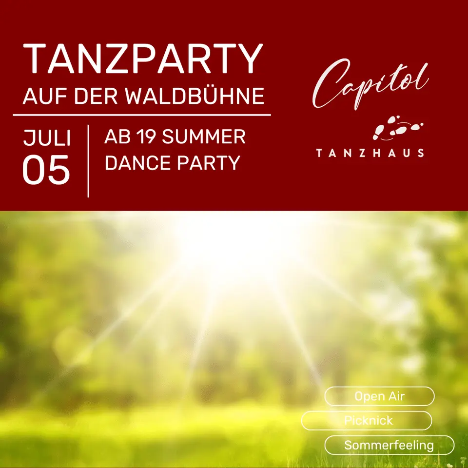 Summer-Dance! Tanzparty auf der Waldbühne
