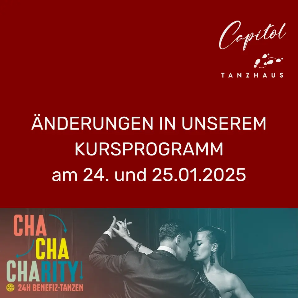 Kurs-Programmänderungen am 24./25.1.2025