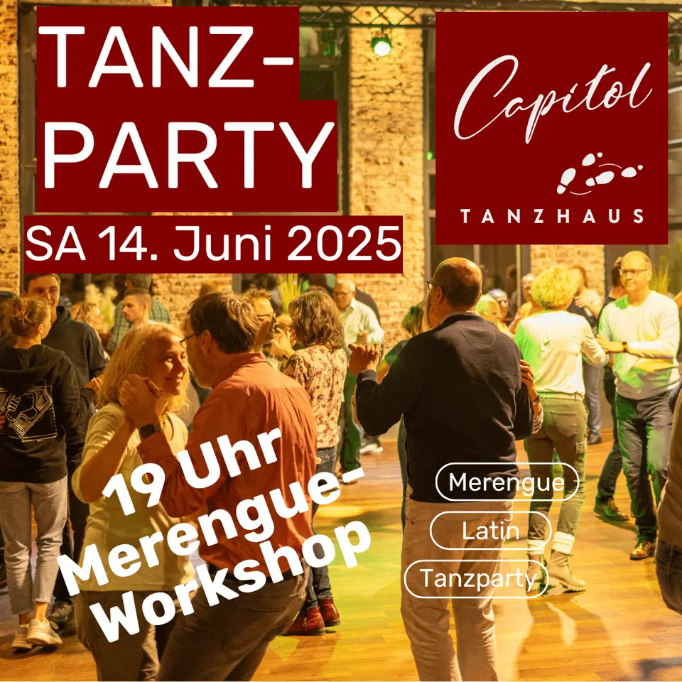 Tanzparty mit Merengue-Workshop verschoben auf 14. Juni