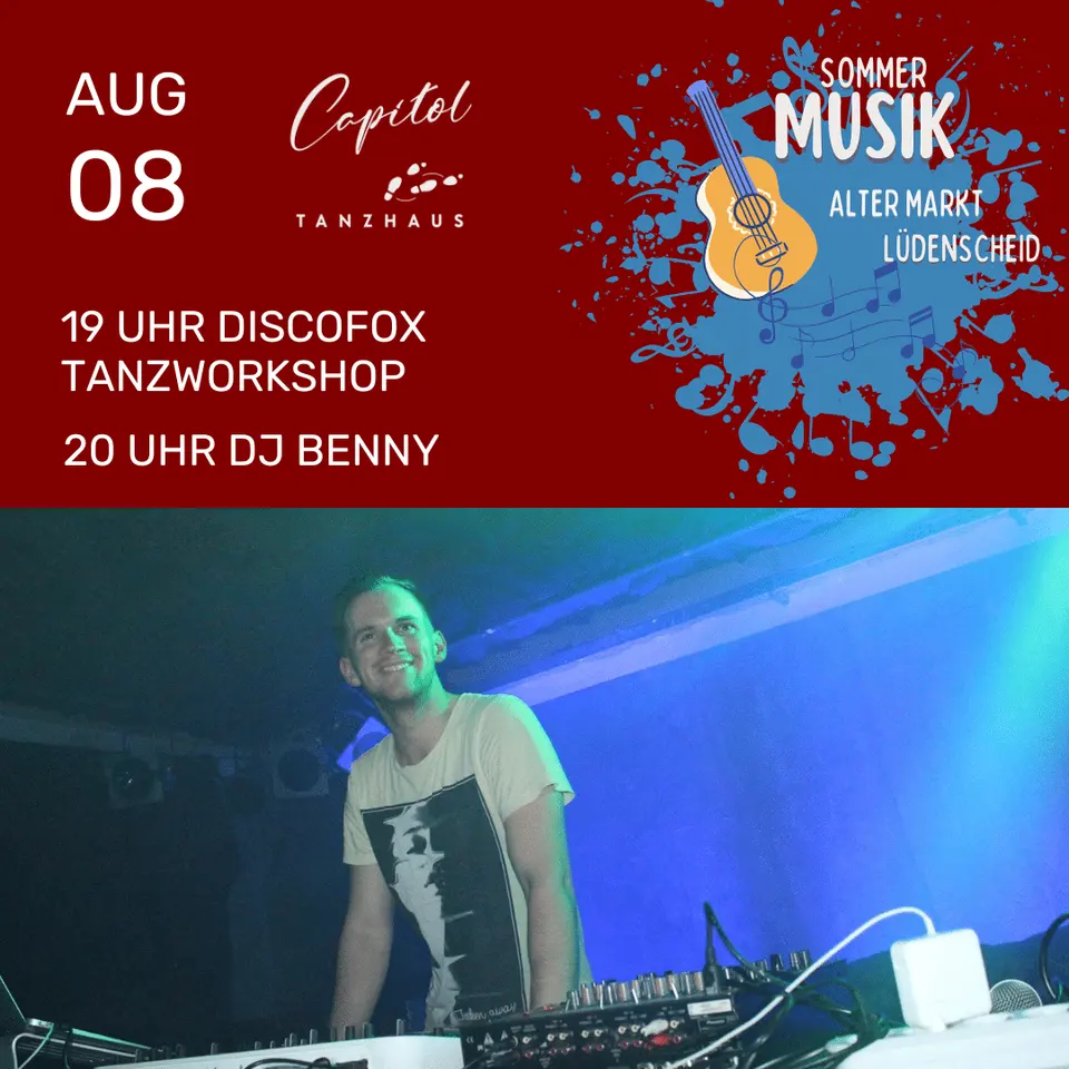 Workshop Discofox – 8. August, 19 Uhr – DJ Benny