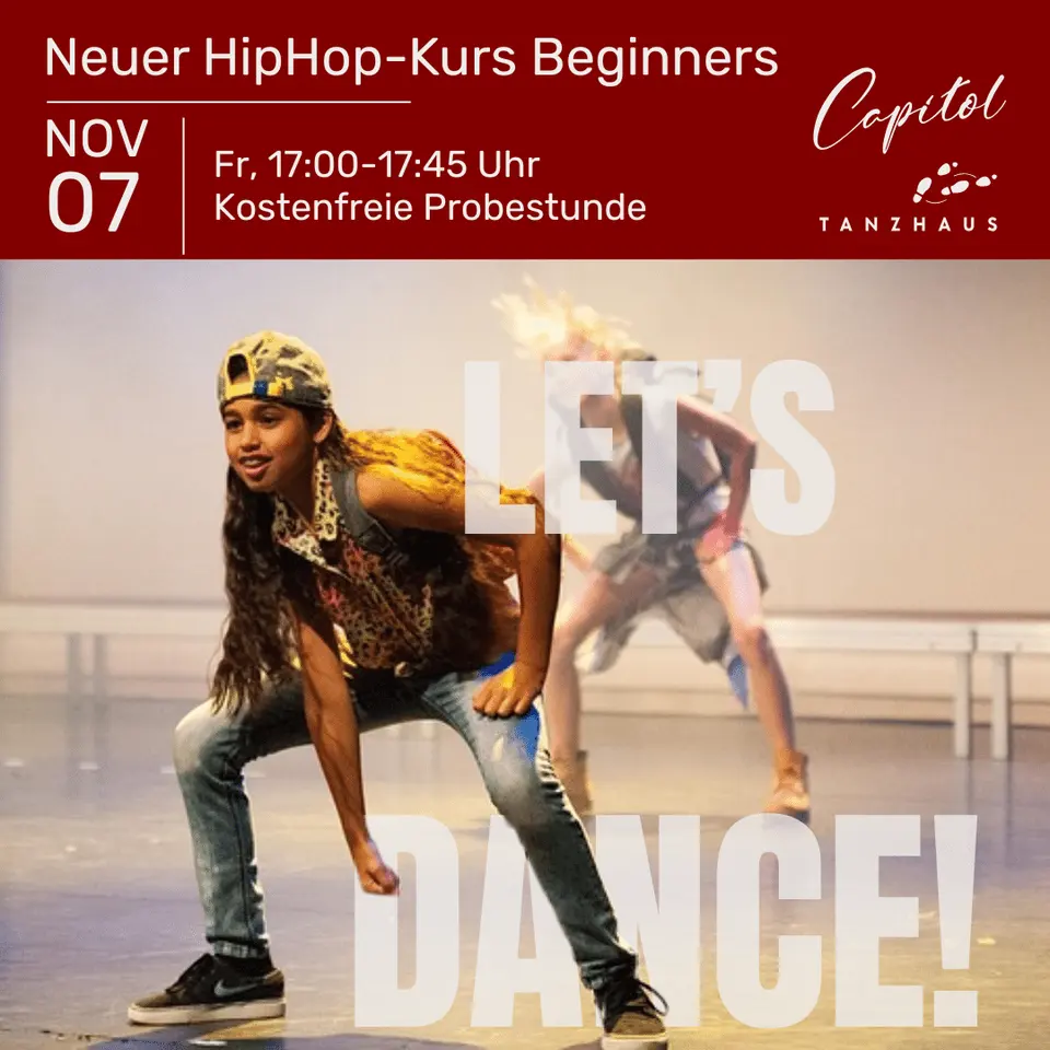 Neuer HipHop-Jugendkurs startet – 7.11., 17h