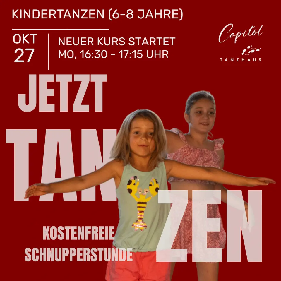 Neuer Kindertanz-Kurs (6-8 Jahre) – 27.10., 16.30 Uhr