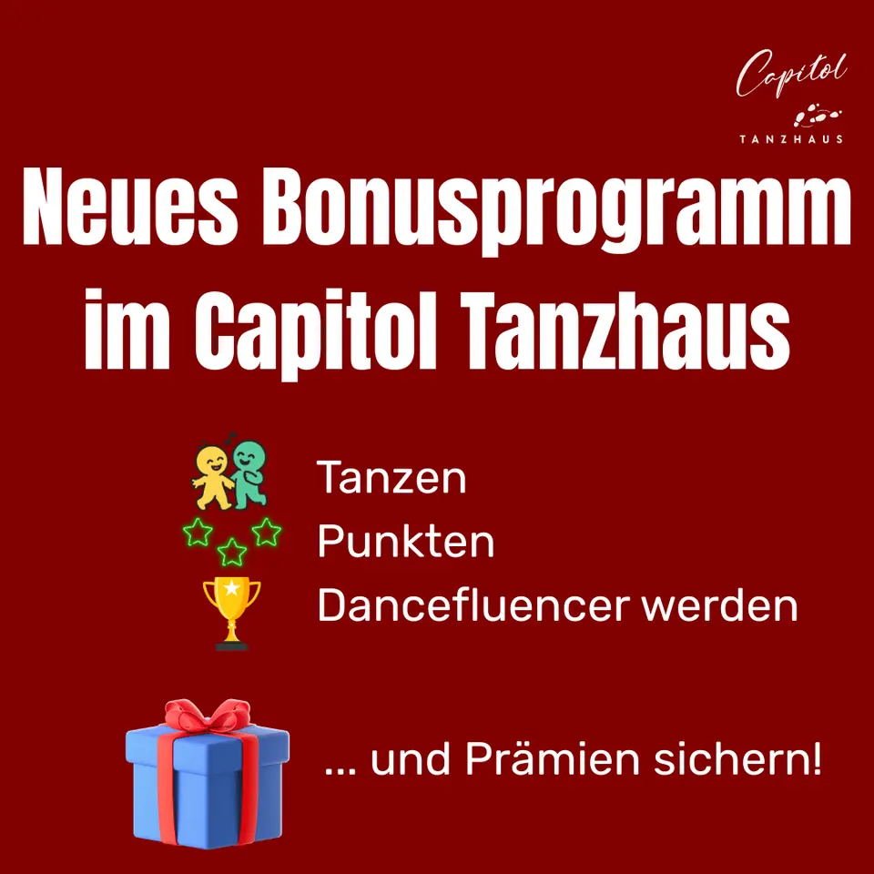Neues Bonusprogramm im Capitol Tanzhaus