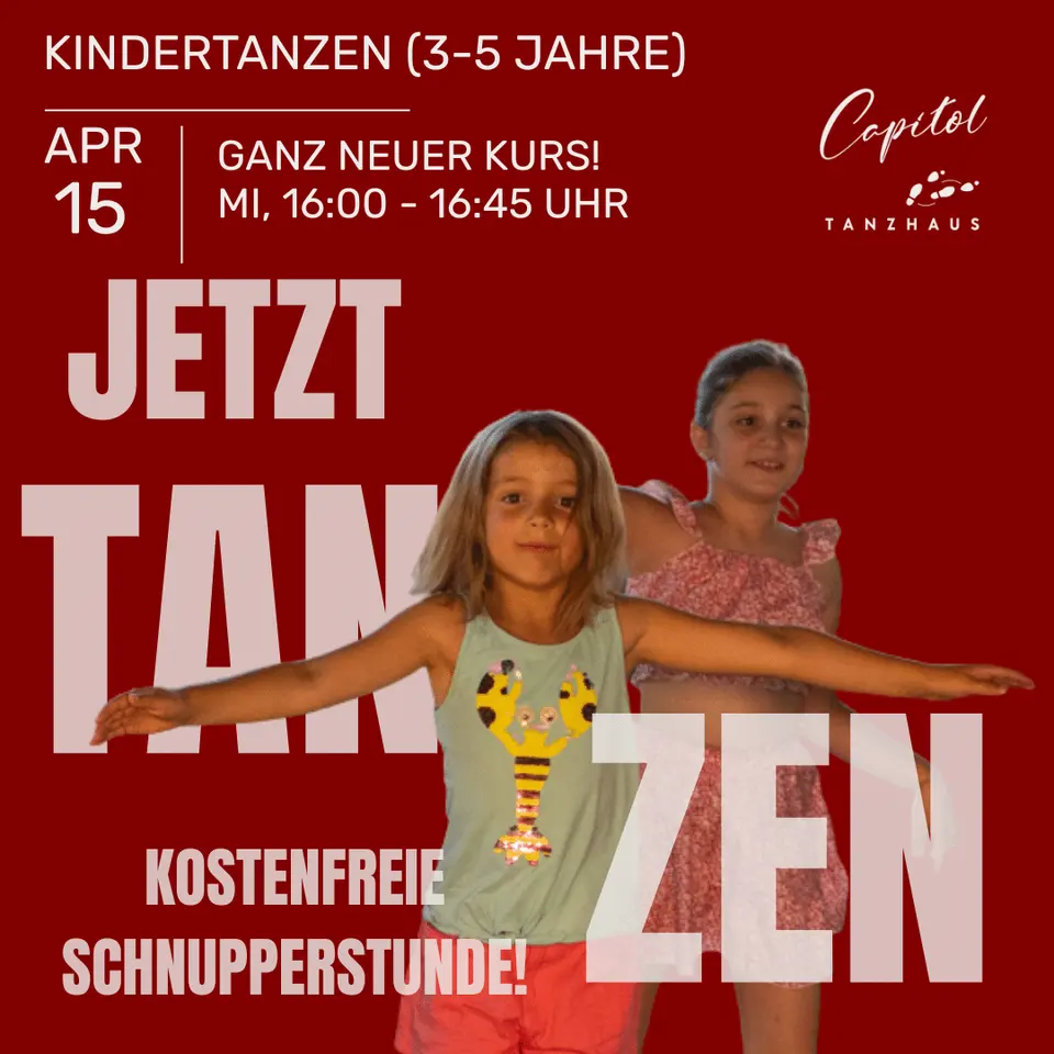 Neuer Kurs Kindertanzen (3-5 Jahre)