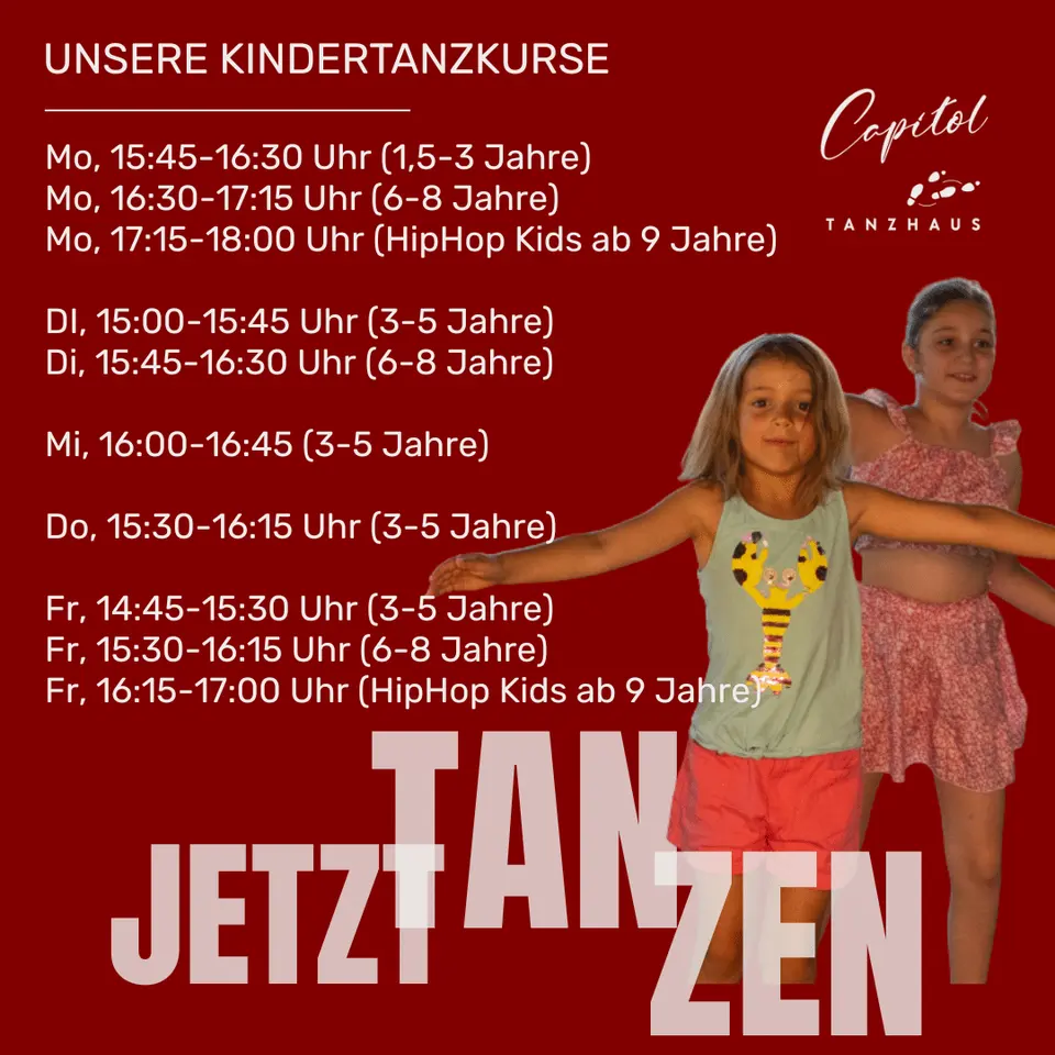 Unser aktuelles Kindertanzprogramm