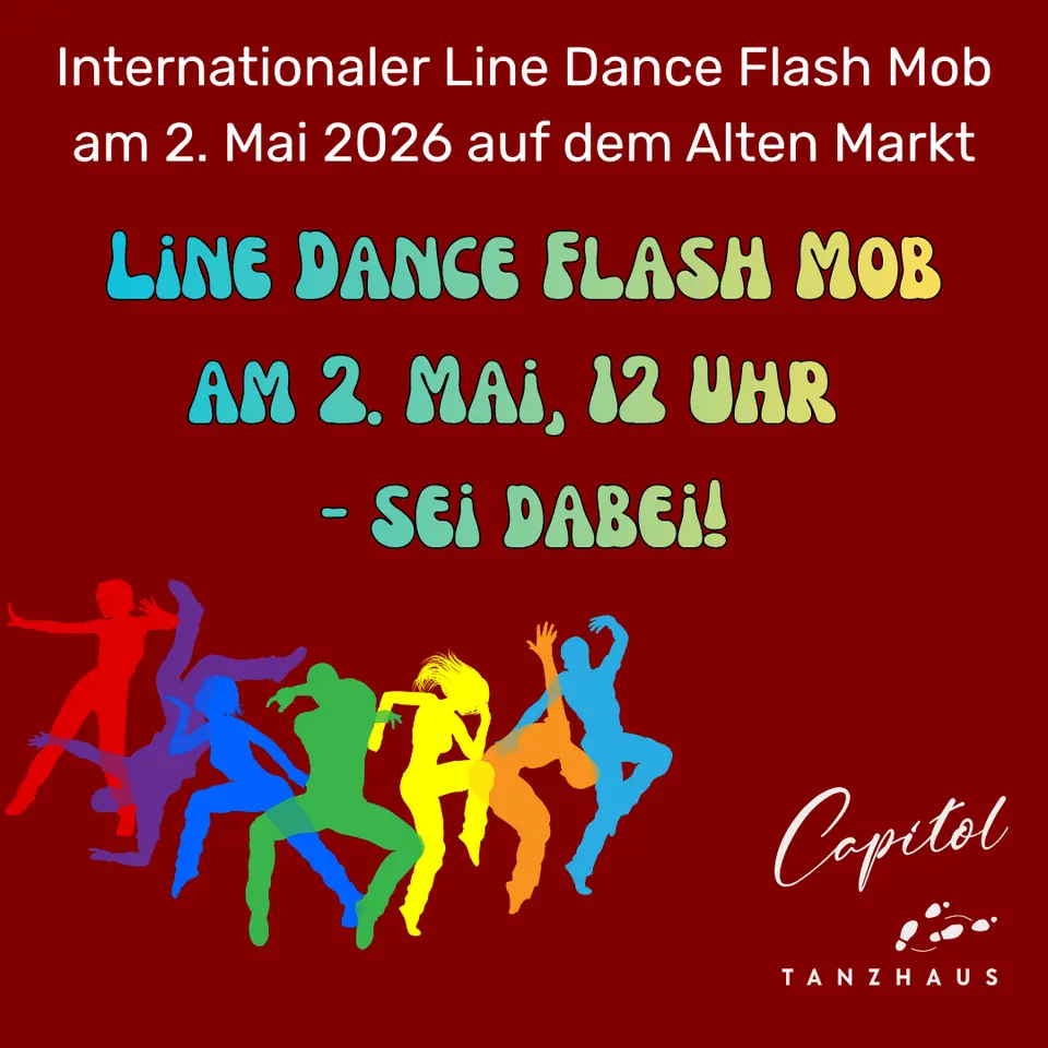 Line Dance Flashmob am 2. Mai, 12 Uhr