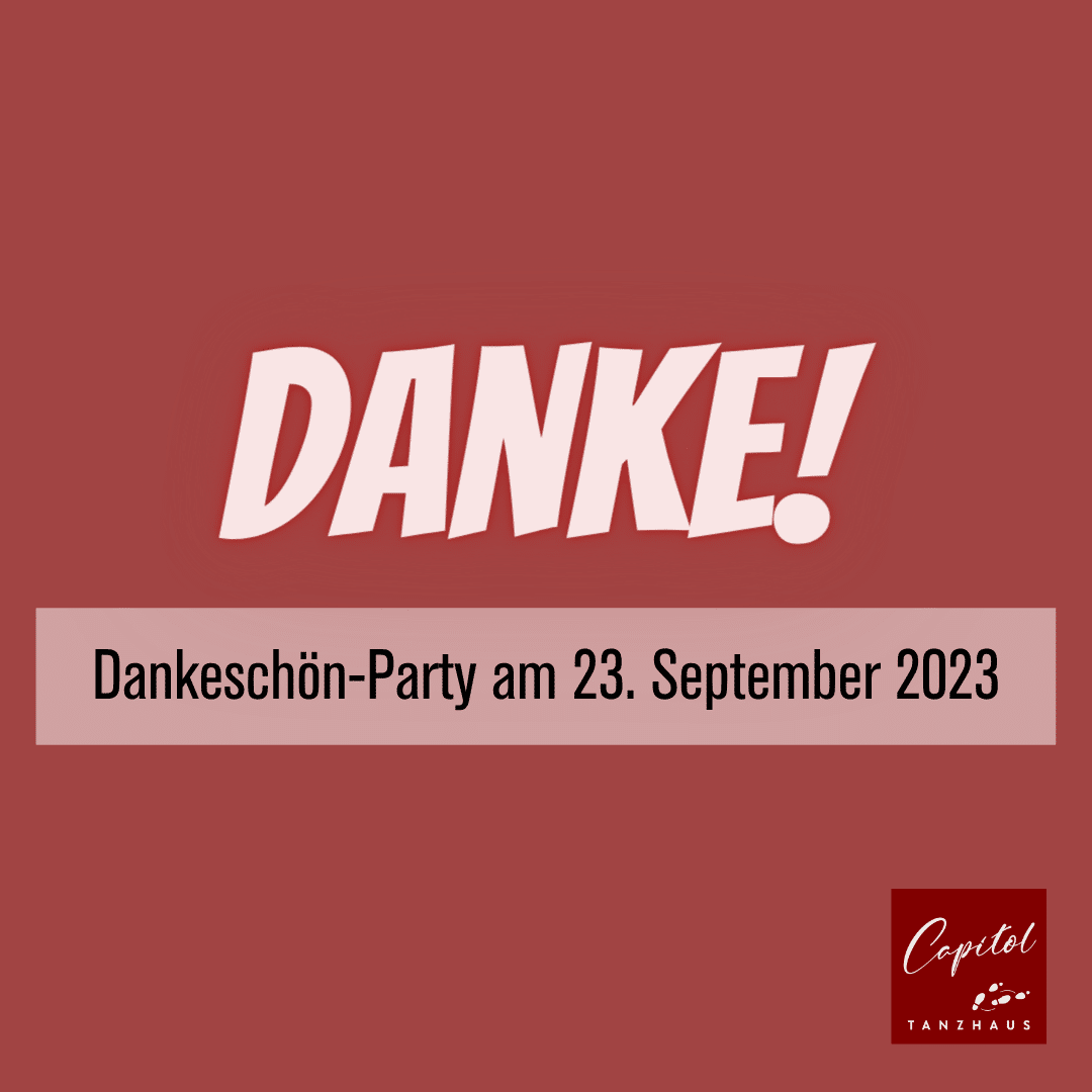 Dankeschön-Party am 23.9.2023