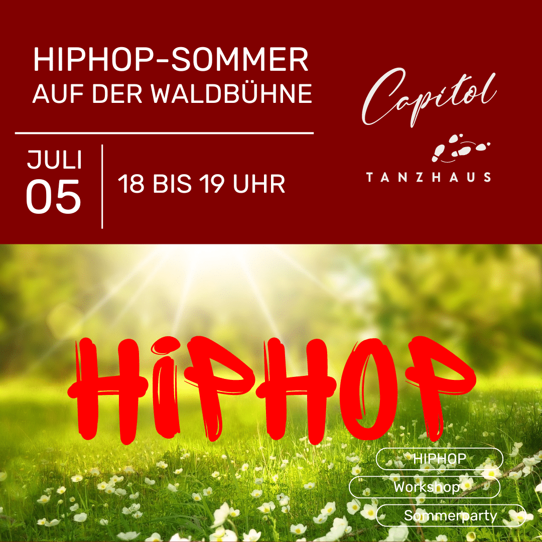 HIPHOP-Sommerworkshop 5.7.2024, 18-19 Uhr