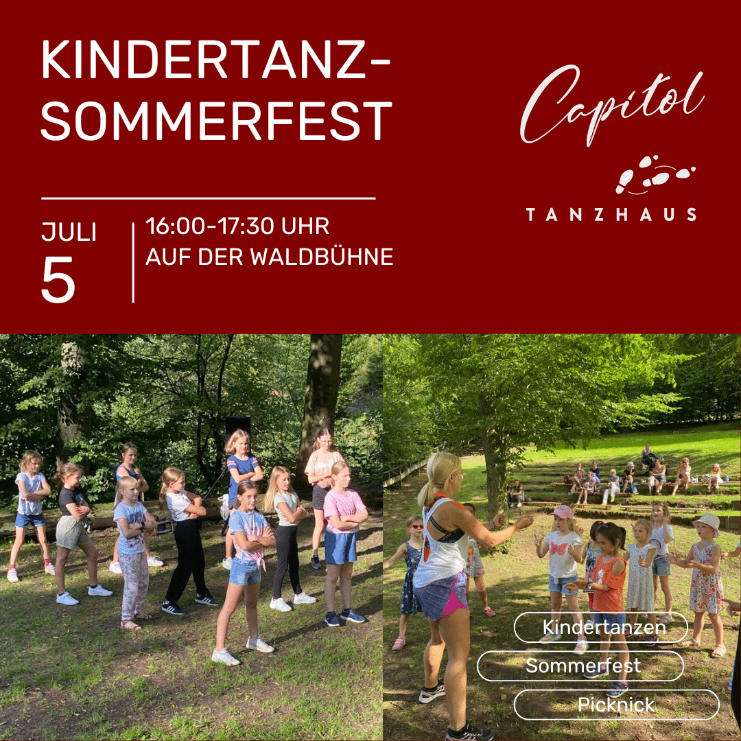 Kindertanz-Sommerfest am 5. Juli 2024