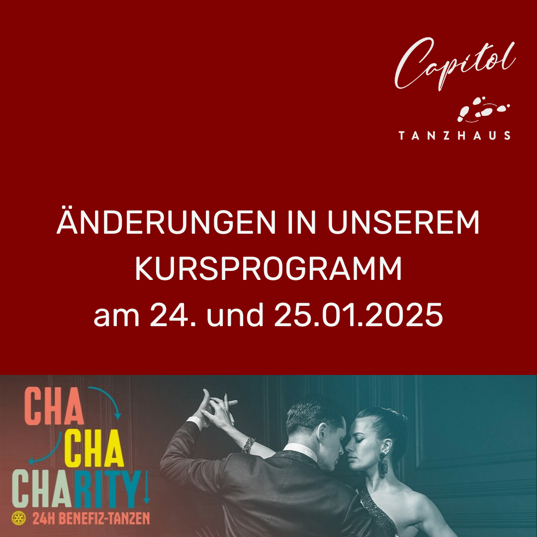 Kurs-Programmänderungen am 24./25.1.2025