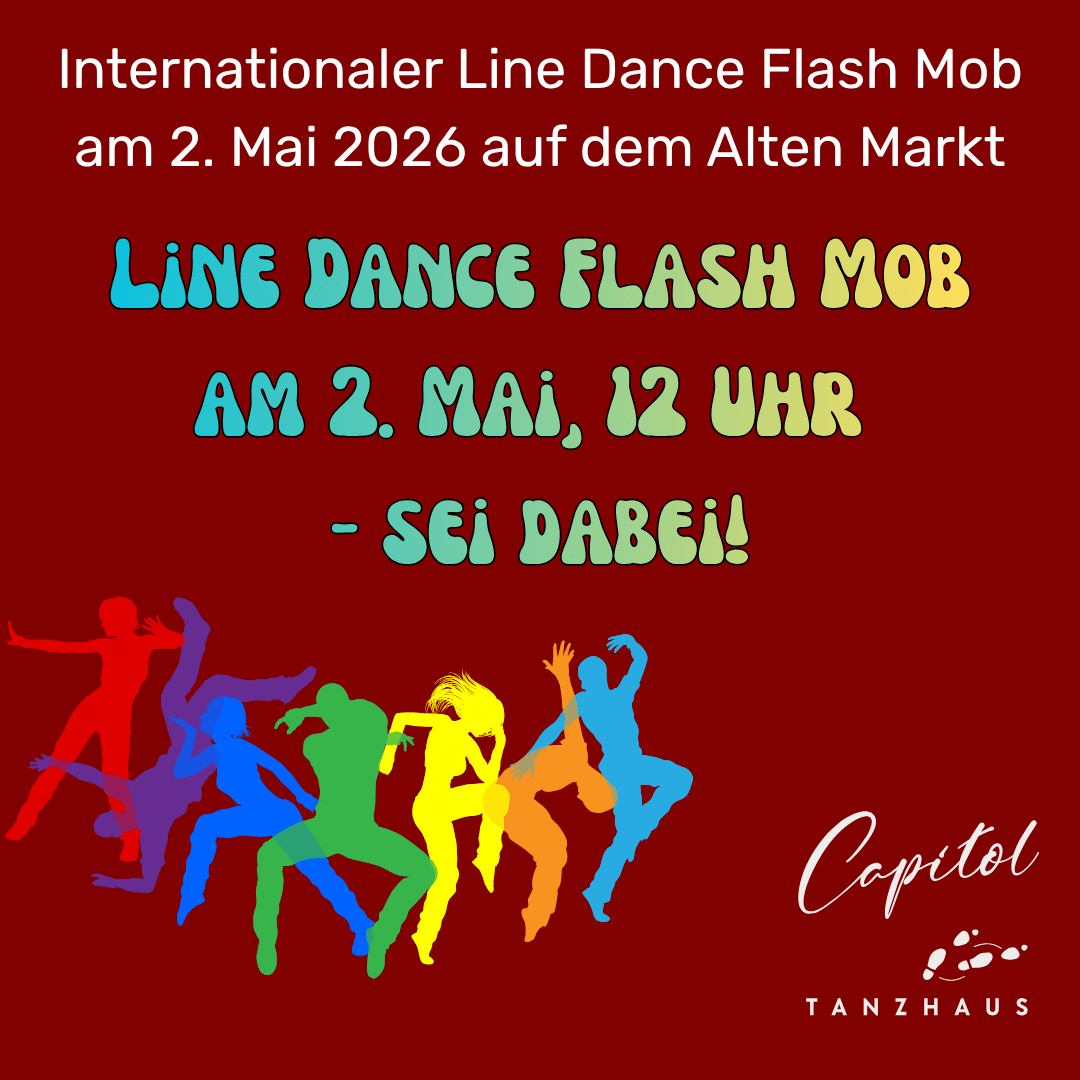 Line Dance Flashmob am 2. Mai, 12 Uhr